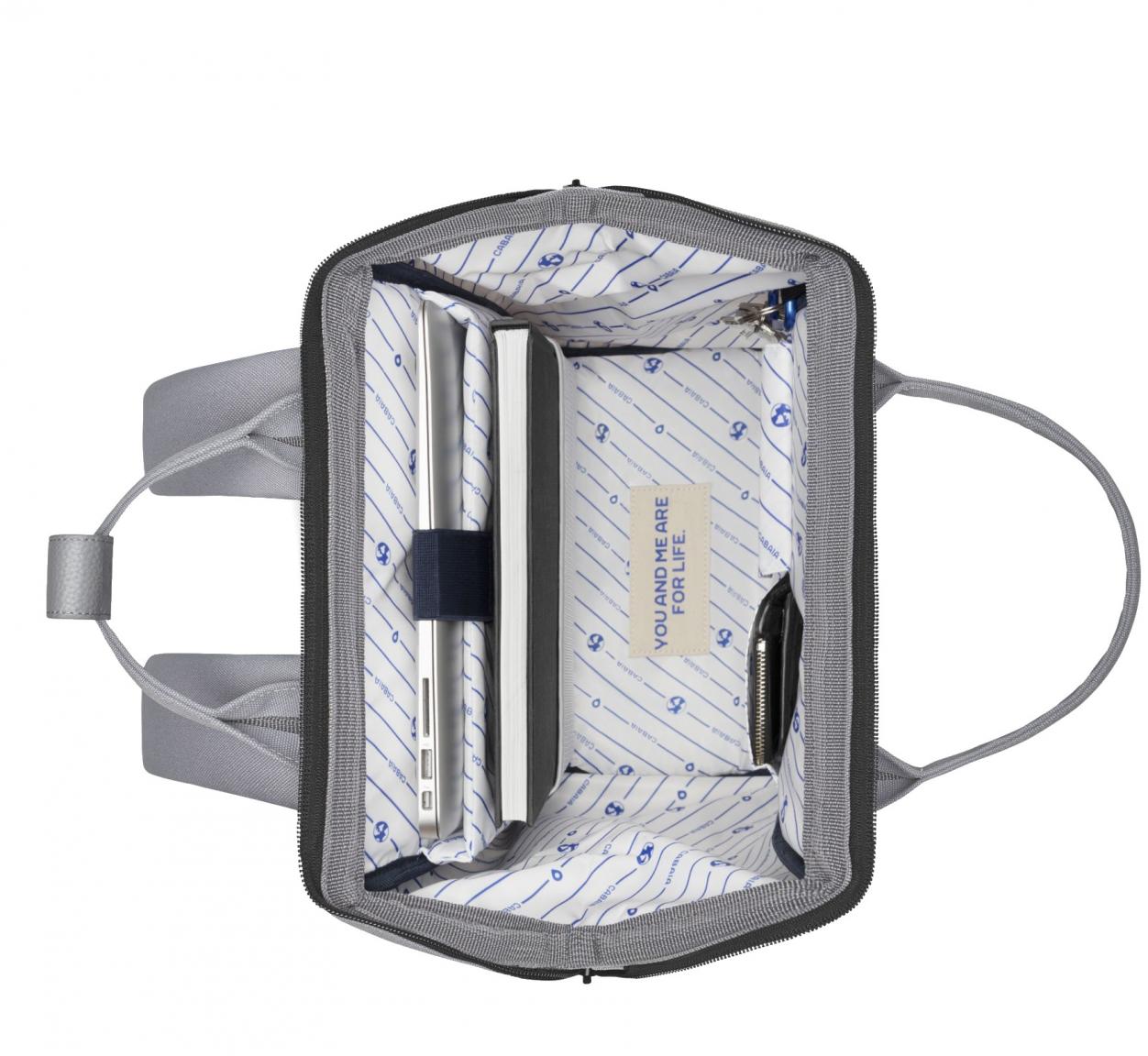 Cabaia Medium Backpack Adventurer Medium Poitiers Grey vegan