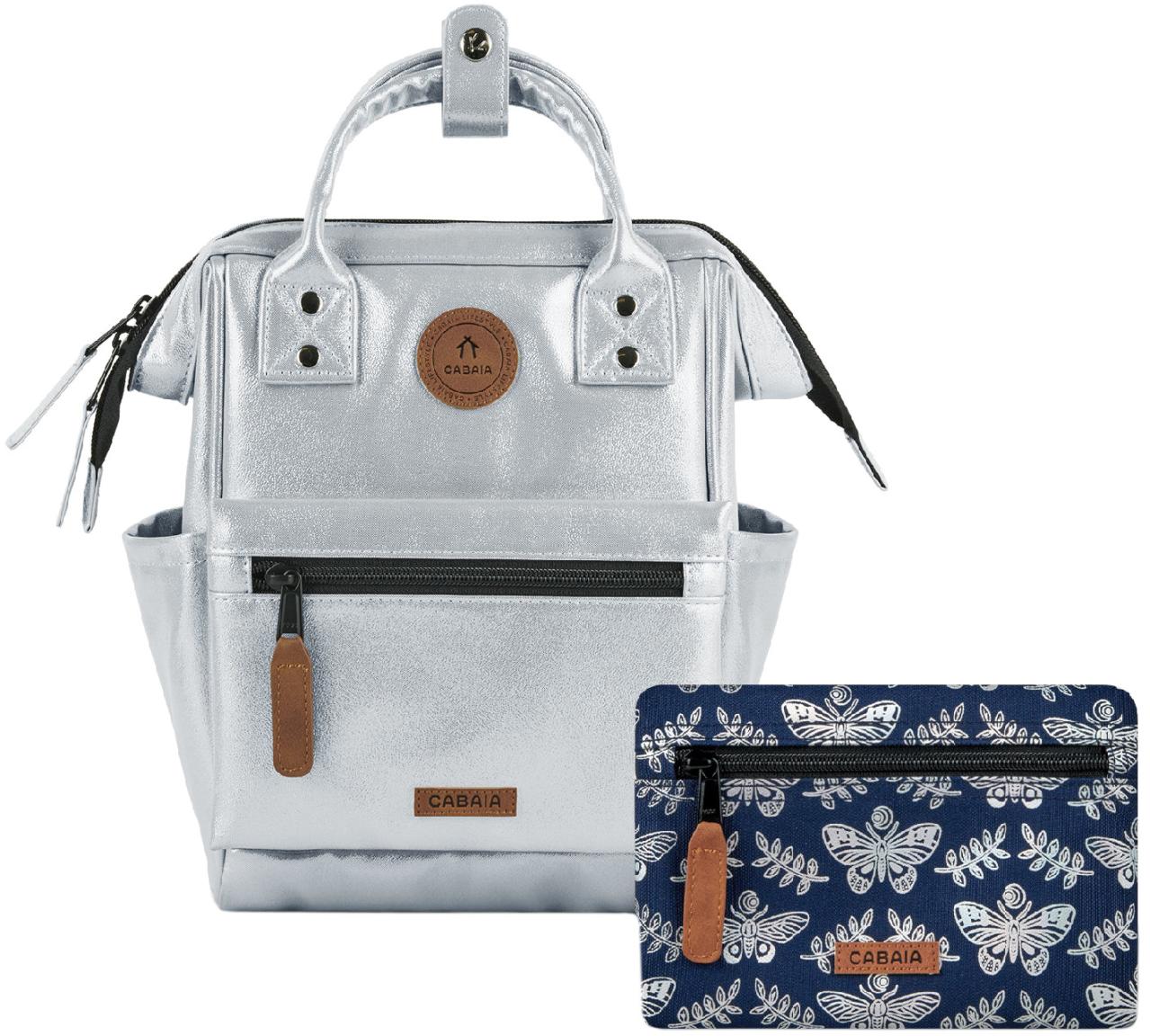Cabaia Metallicrucksack XSmall silver Fiji Adventurer Kinder schillernd