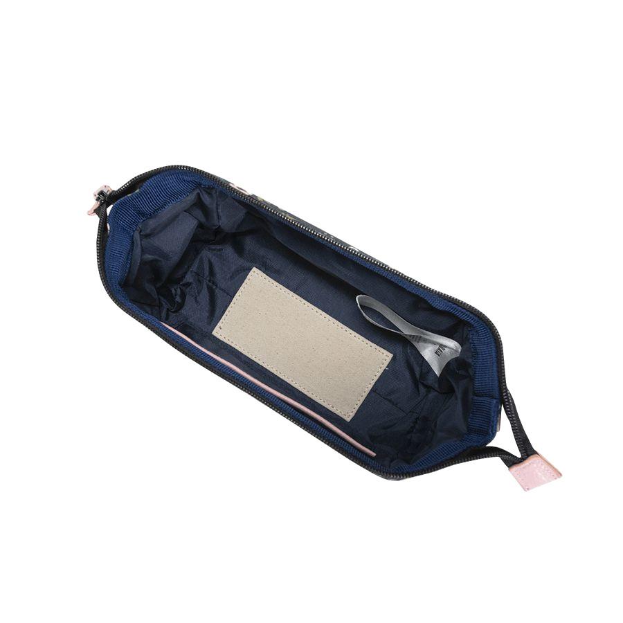 Cabaia Pencil Case mit weiter Öffnung Lancaster Road Grün Blumenmuster nachhaltig
