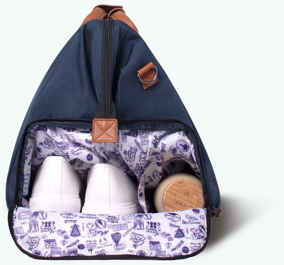 Cabaia Reisetasche dunkelblau Duffle Chicago Wechselpouch