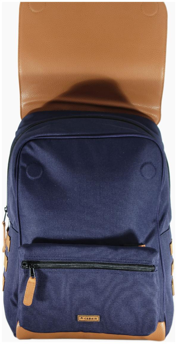 Cabaia Wanderrucksack City M hellgelb Takeo beige Überschlag