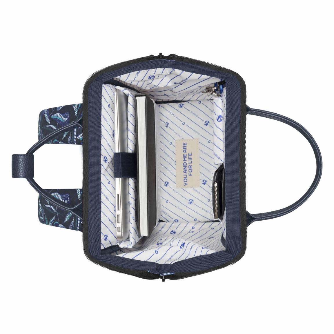 Cabaia gemusteter Backpack Paisley Adventurer Medium Fontainebleau Multico Blue