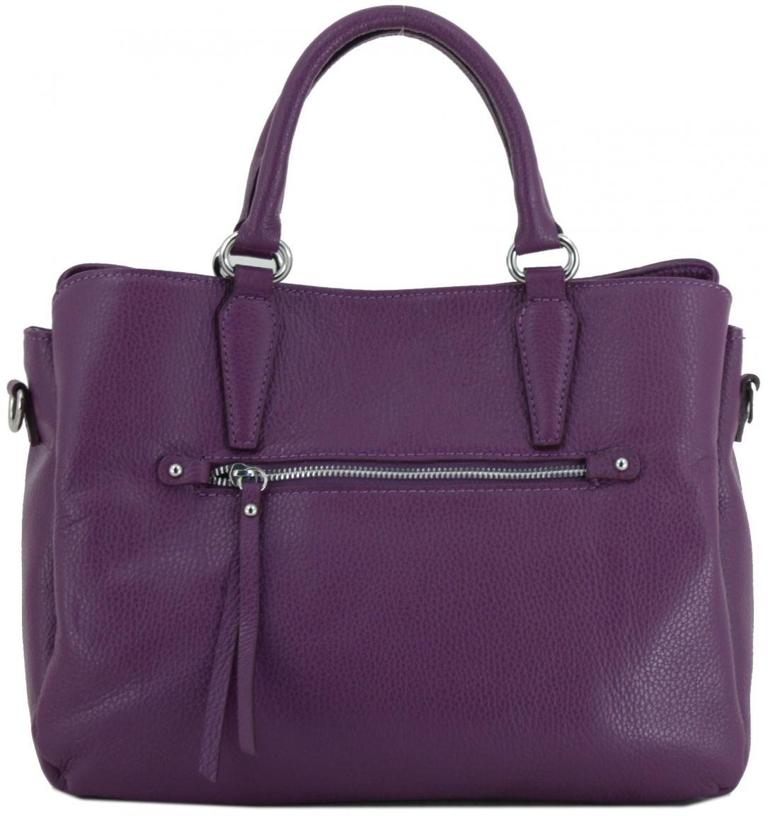 Caleidos Kurzgrifftasche schwarzes Leder Webgurt