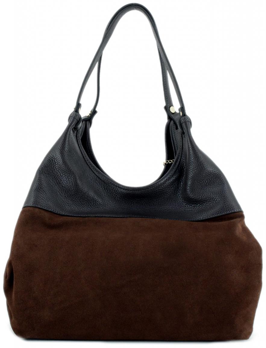 Caleidos XXL Beuteltasche Leder Taupe