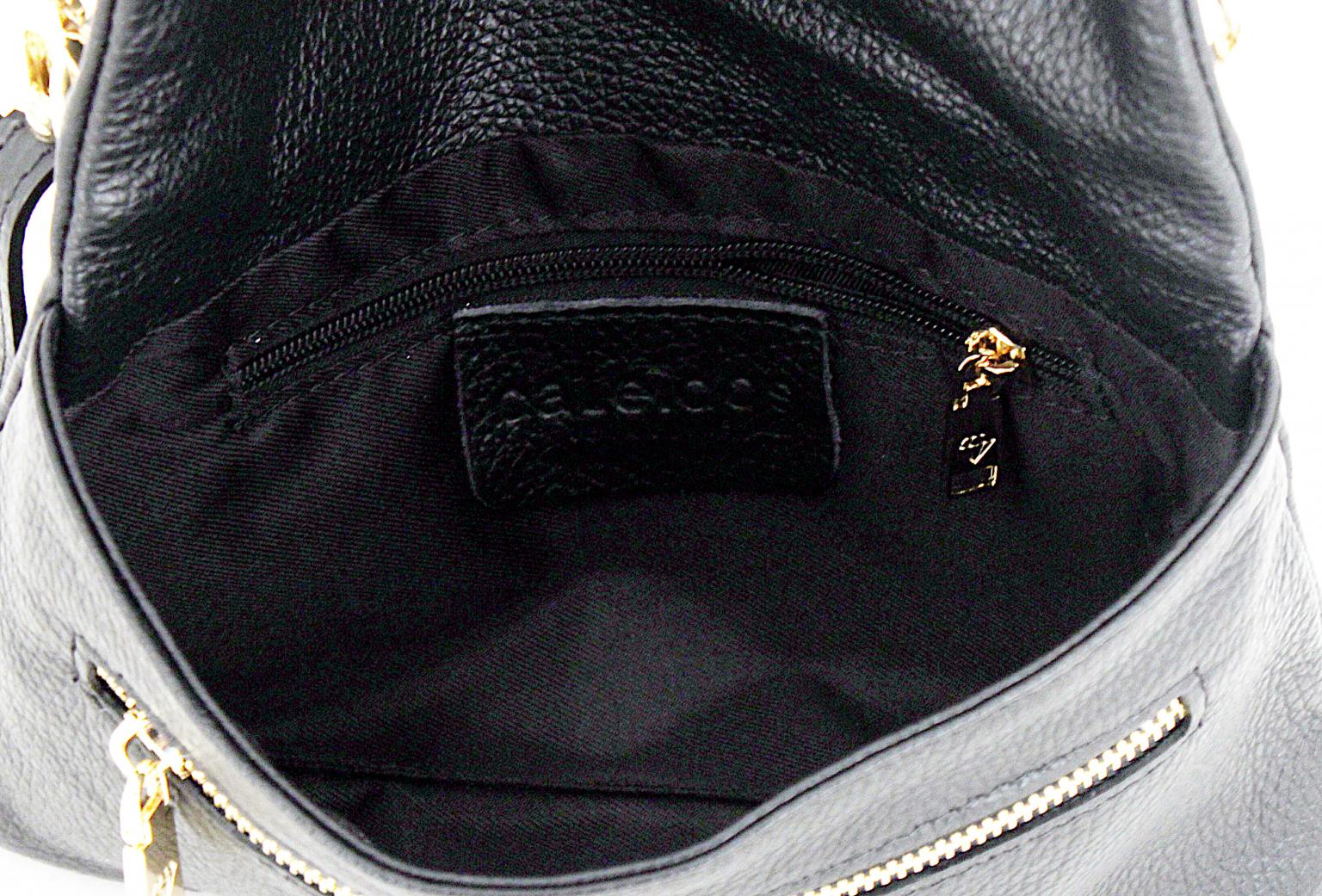 Caleidos elegante Abendtasche gold Italien Leder