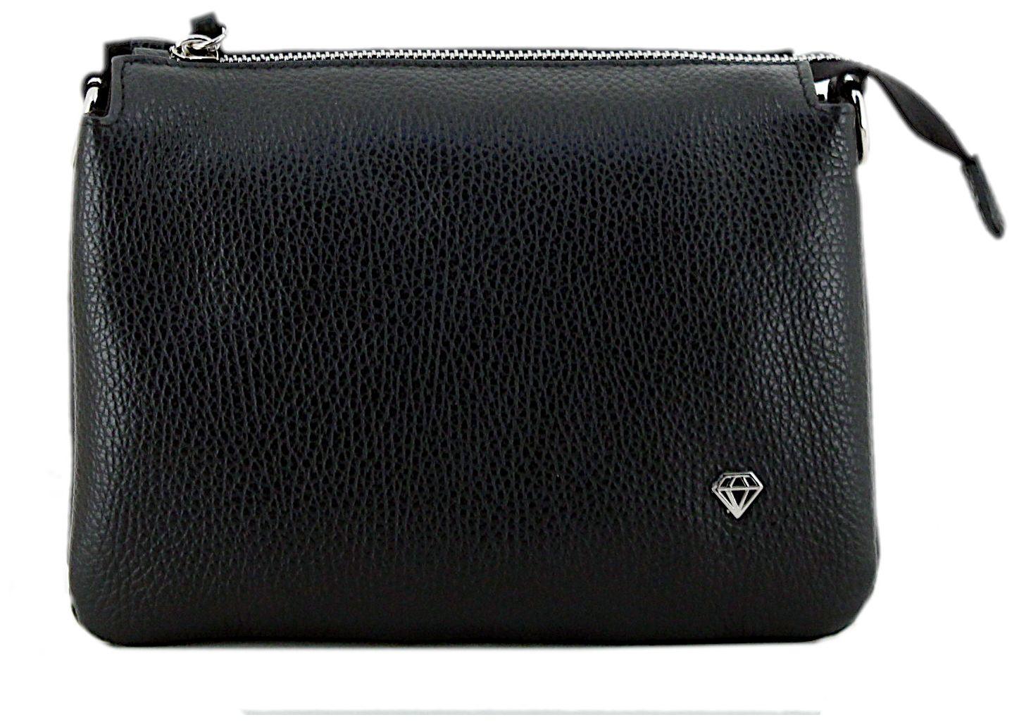 Caleidos kompakte Ledertasche Dunkelbraun