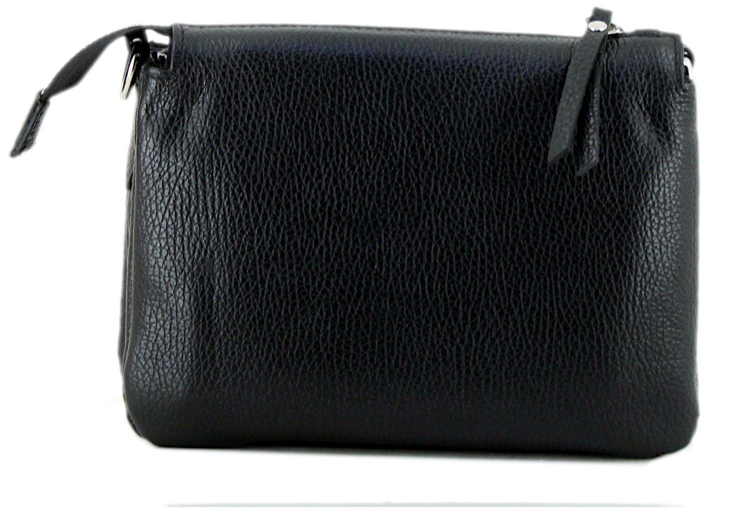 Caleidos kompakte Ledertasche Dunkelbraun
