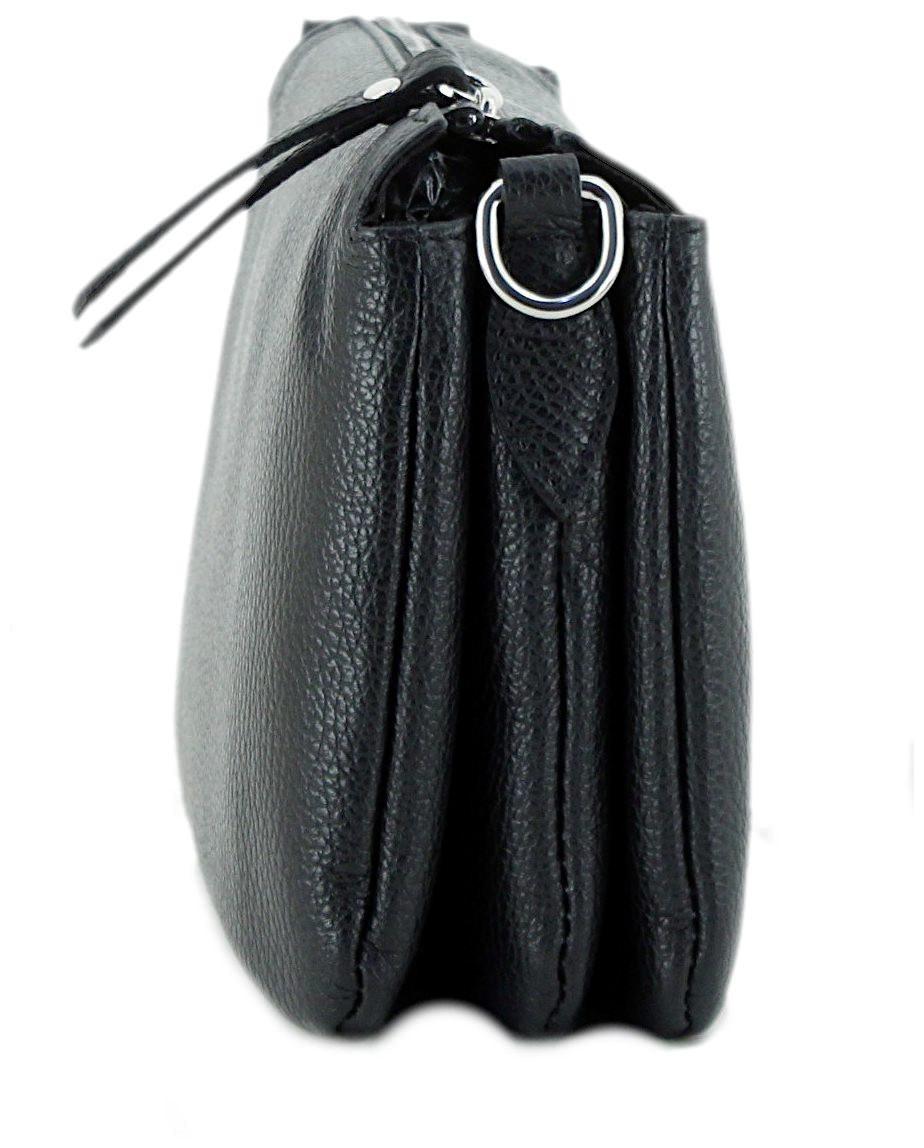 Caleidos kompakte Ledertasche Dunkelbraun