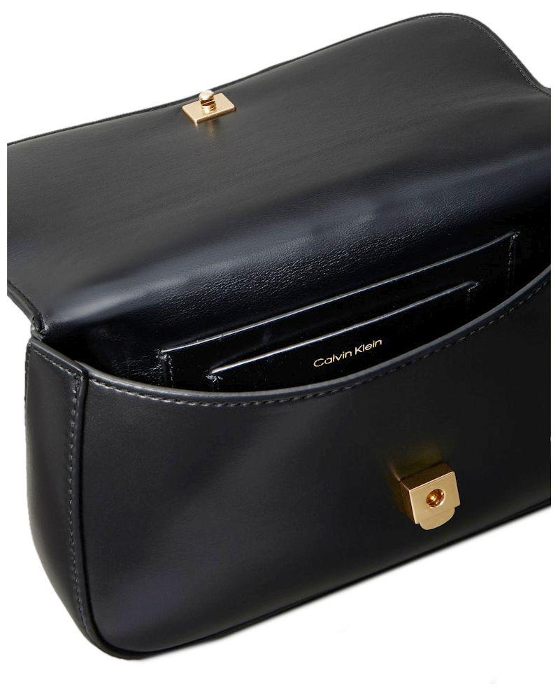 Calvin Klein Chainbag Medium Croco Black Kettenhenkel Tasche