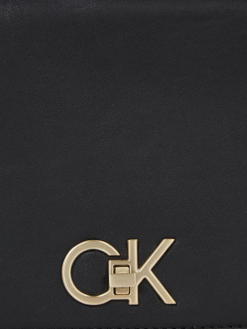 Calvin Klein Double Schultertasche Re-Lock schwarz Gusett
