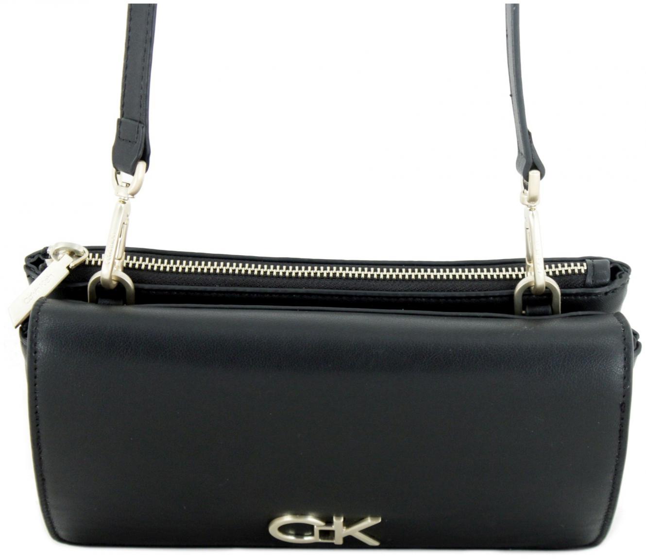 Calvin Klein Double Schultertasche Re-Lock schwarz Gusett