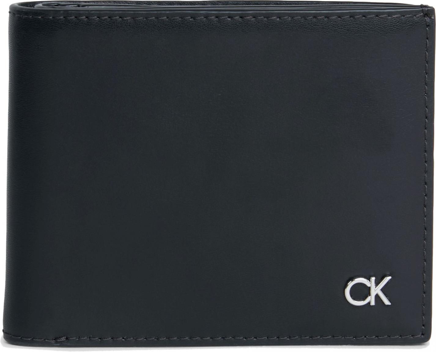 Calvin Klein Metal Bifold Scheintasche Herren Black