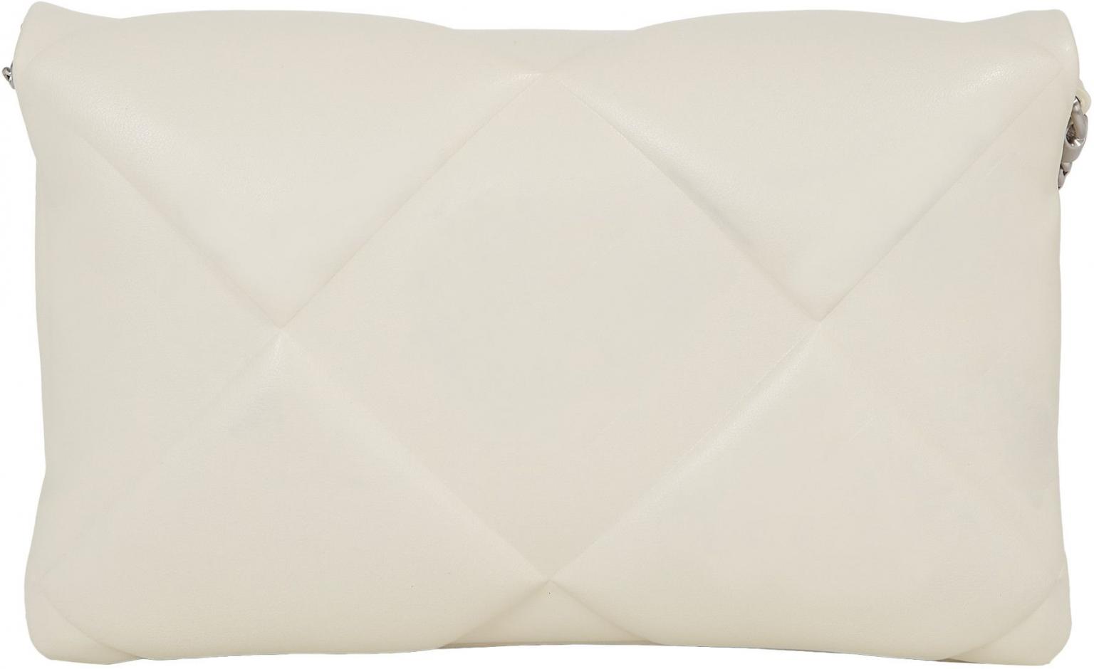 Calvin Klein Überschlagtasche Quilt hellbeige Rautenmuster