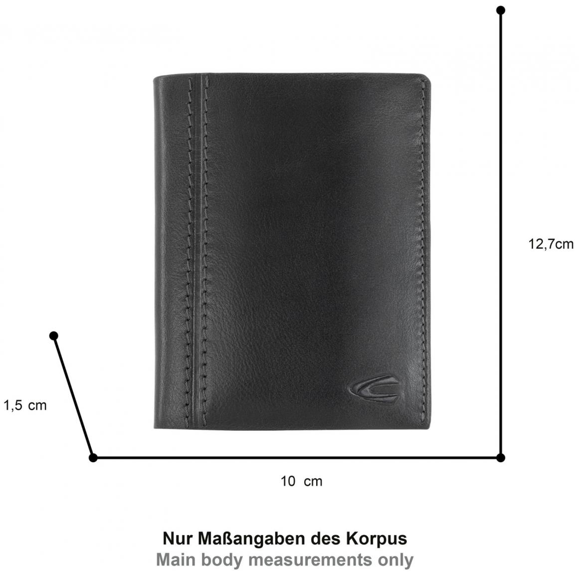 Camel Active Bilbao Black Hochformat Herrenbörse RFID Schutz