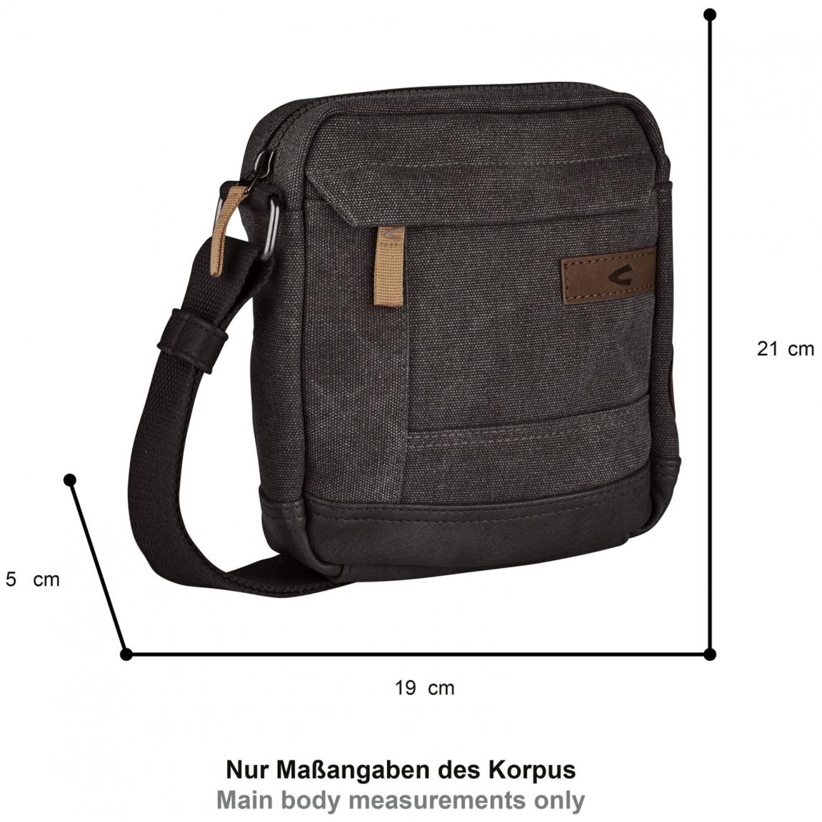 Camel Active Crossovertasche Air Small Dark Grey Canvas