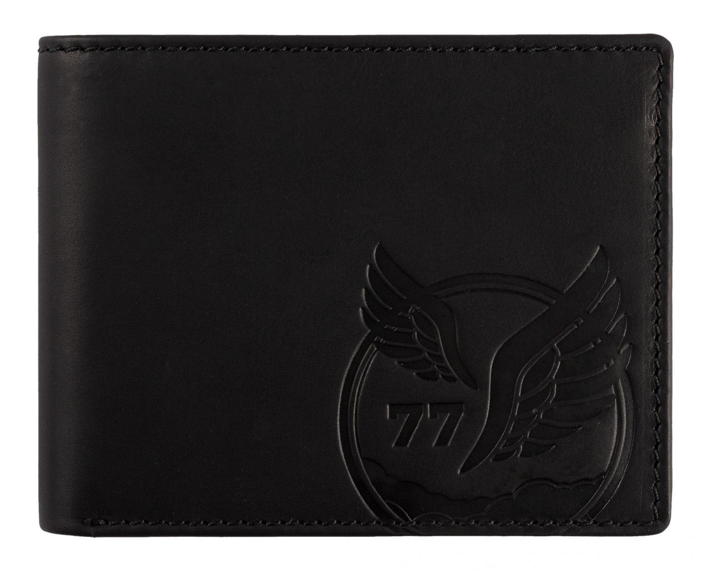 Camel Active Lederbörse Herren Querformat Nepal Black Prägung