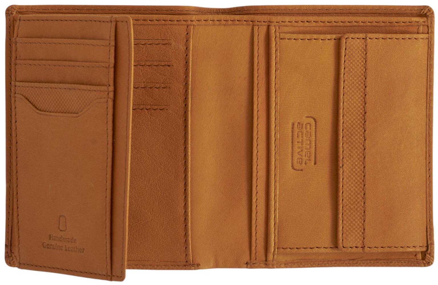 Camel Active Nimbus Herren Brieftasche Leder Cognac -Braun