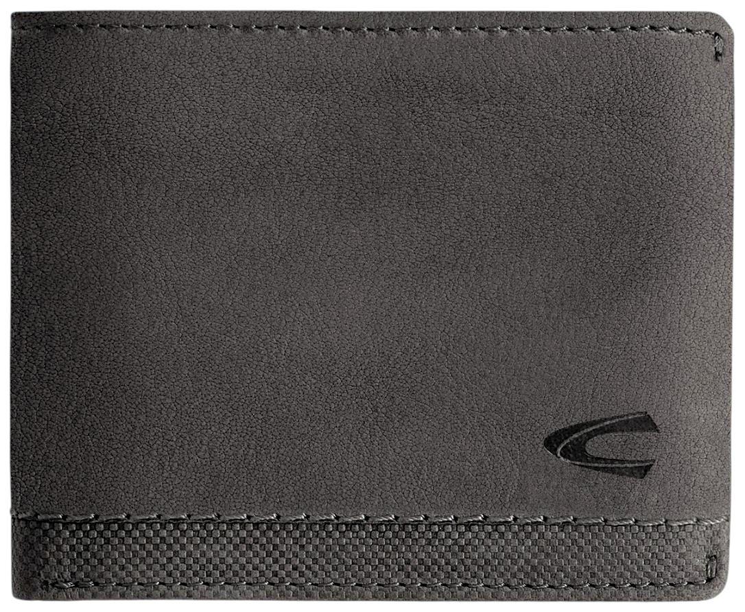 Camel Active Nimbus Herren Geldbörse Leder Charcoal - Dunkelgrau