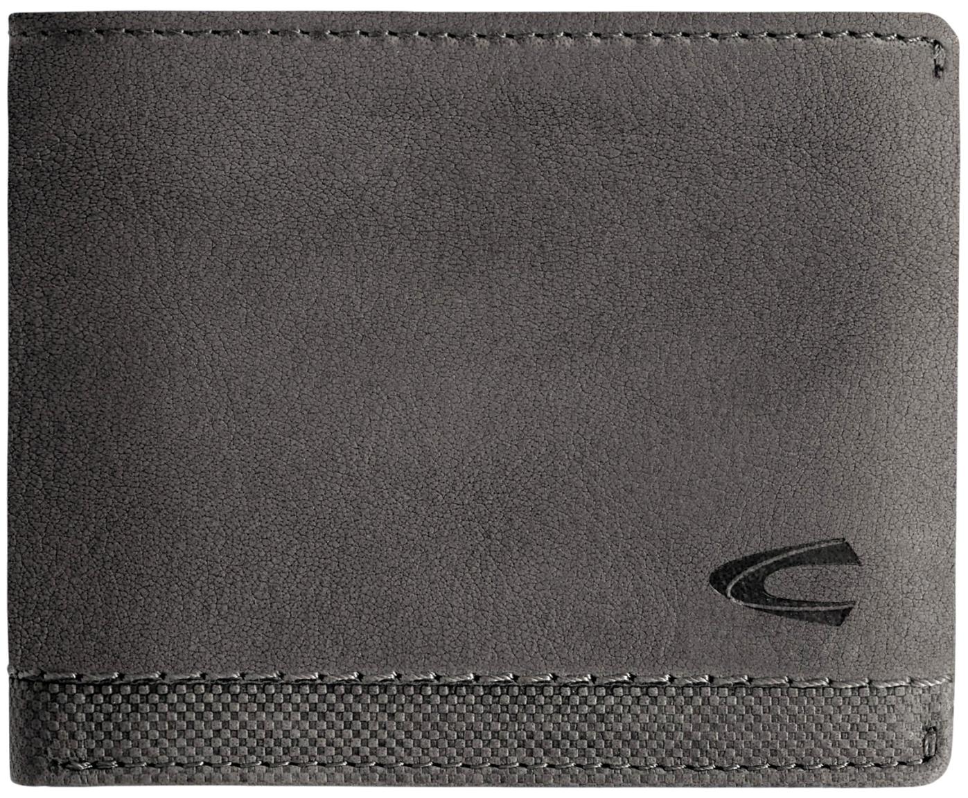 Camel Active Nimbus Herren Geldbörse Leder Charcoal - Dunkelgrau