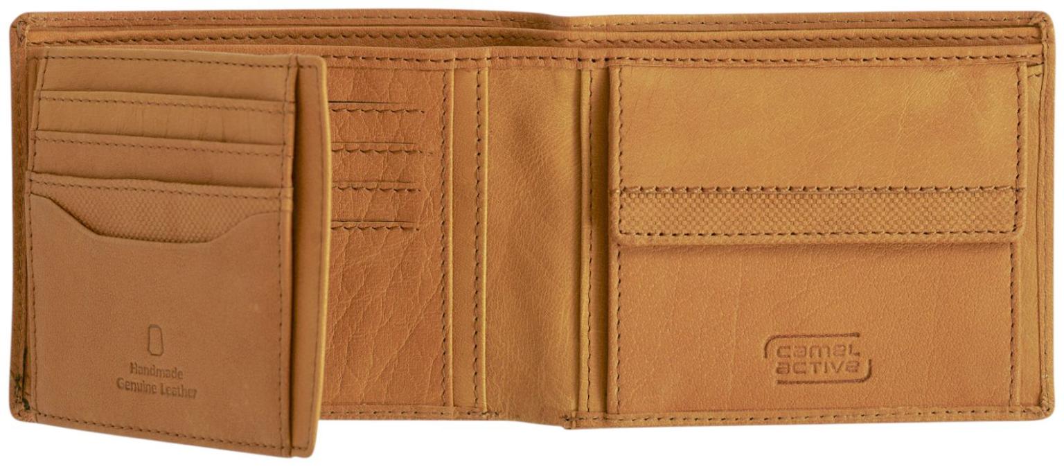 Camel Active Nimbus Herren Scheinbörse Leder Cognac - Braun