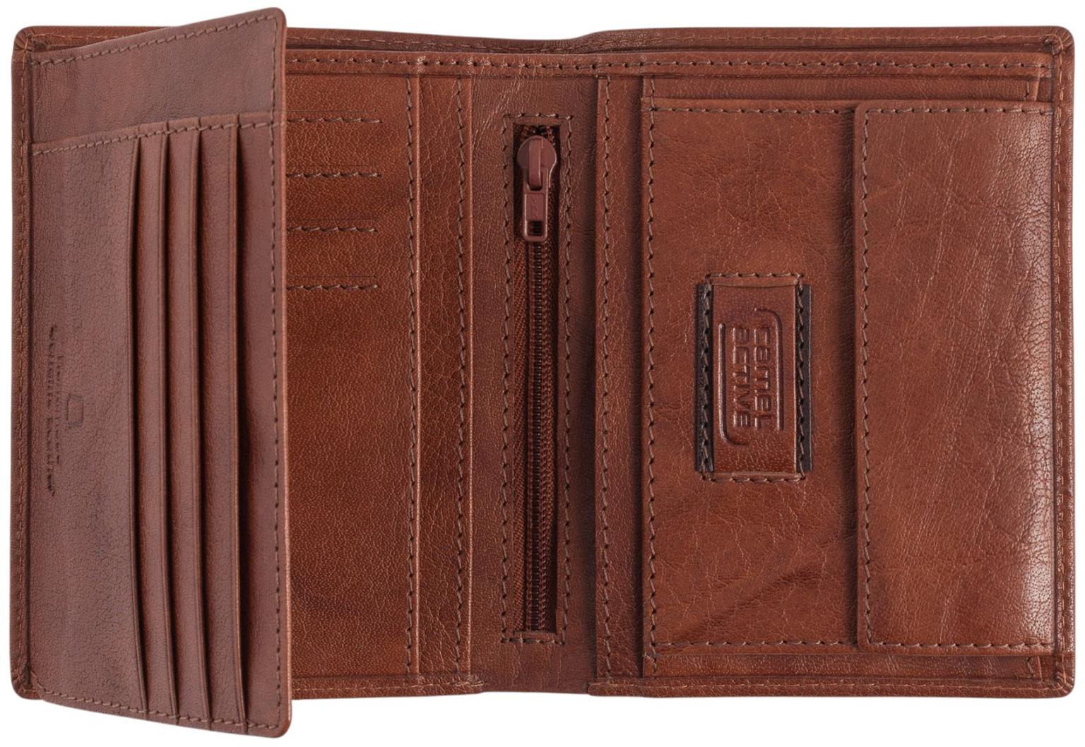 Camel Active Panama Herren Portemonnaie Leder Cognac - Braun