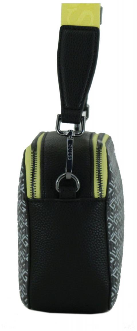 Camera Bag Guess Rainee Logodruck schwarz gelb