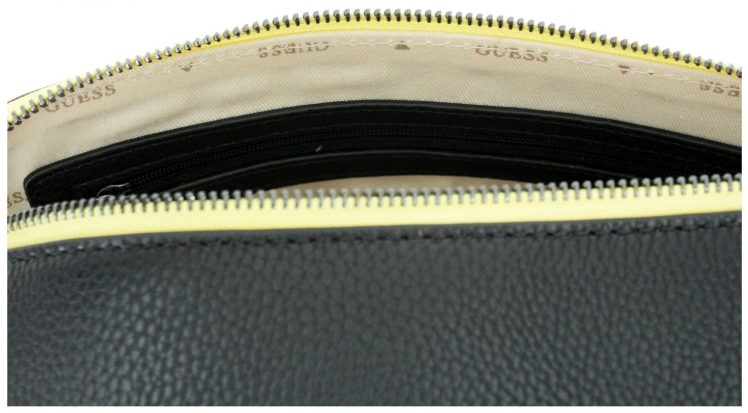 Camera Bag Guess Rainee Logodruck schwarz gelb