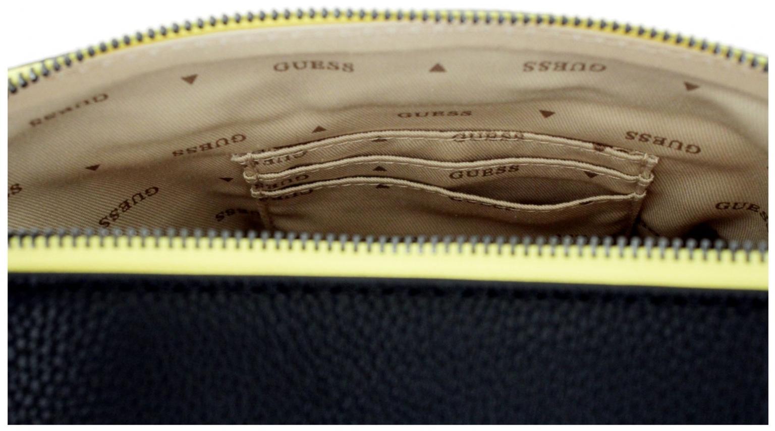 Camera Bag Guess Rainee Logodruck schwarz gelb