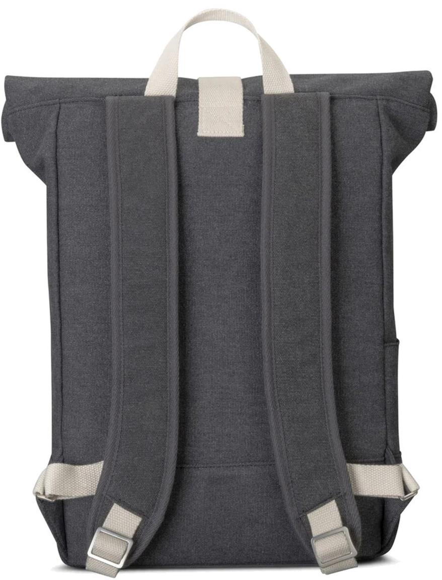 Canvas Rucksack Anthracite meliert Adam Medium Johnny Urban wasserabweisend Rolltop