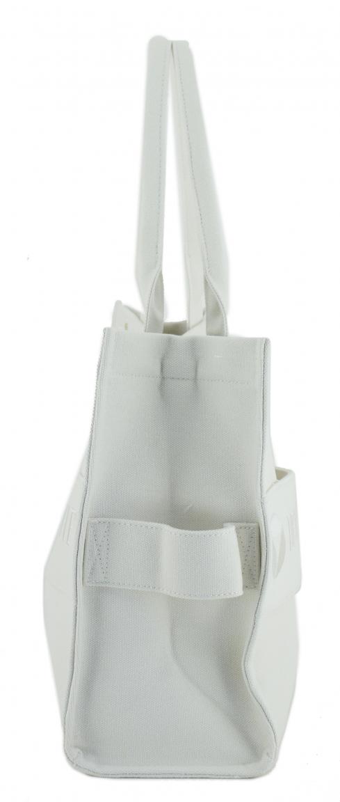 Canvasshopper hellbeige Tote Bag Crema Hey Marly Logostickerei