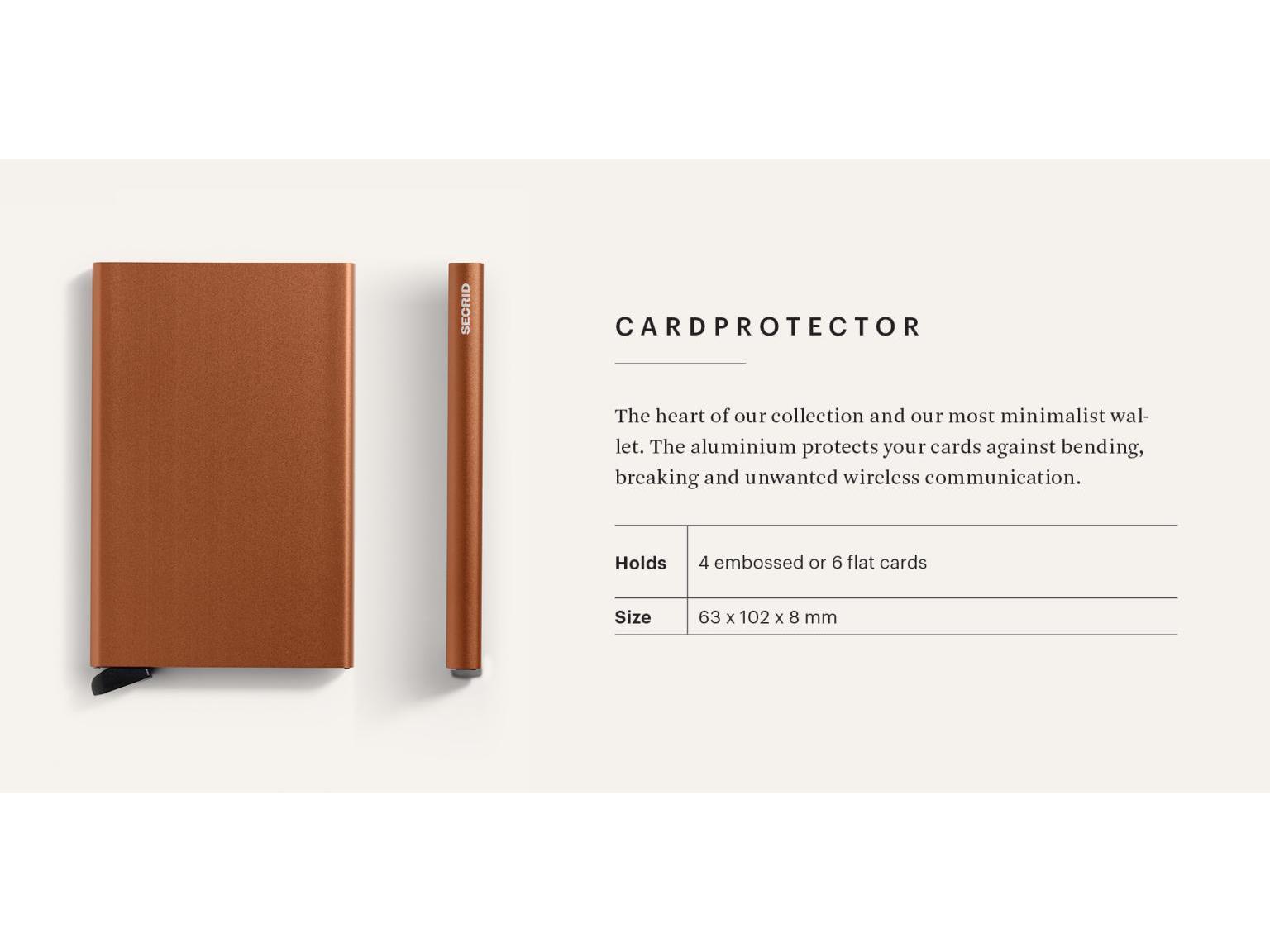 Cardprotector Secrid Gravur schwarz weiß RFID Schutz