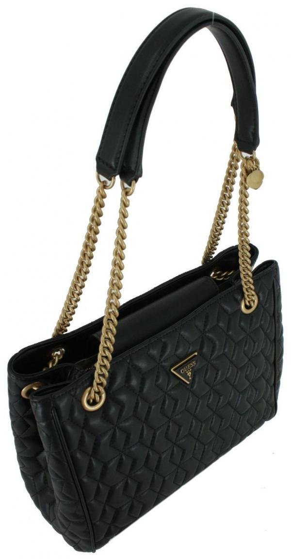 Chain Bag Guess Elenia Girlfriend Carryall schwarz gesteppt