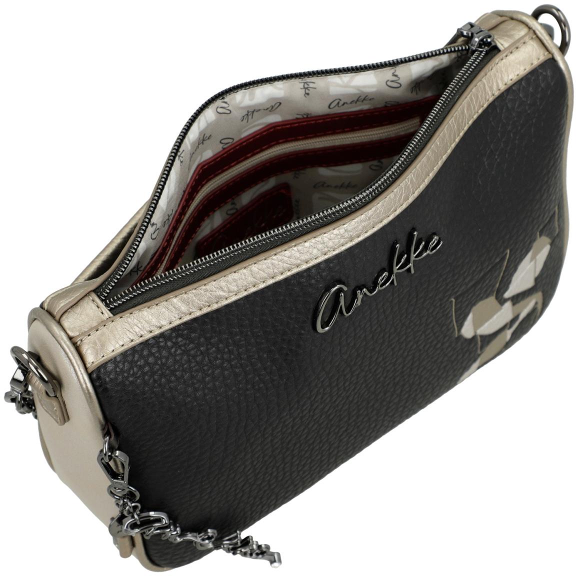 Chain Bag schwarz gold Anekke Essentials Metallkette