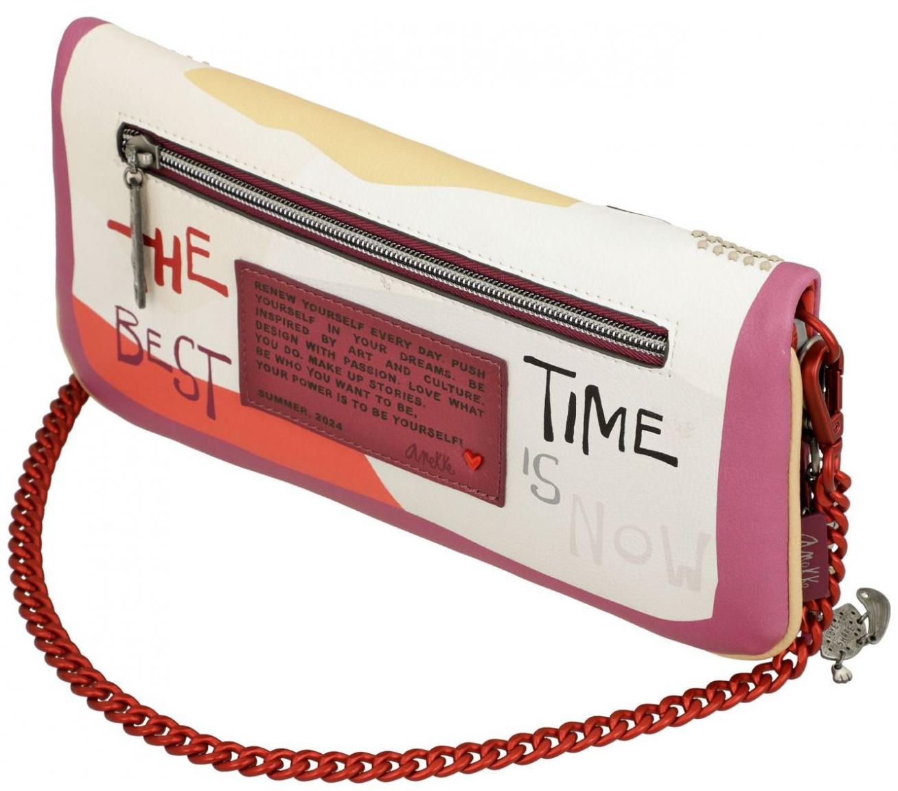 Clutch Retrolook Blockfarben Anekke Hollywood Fashion Chainbag