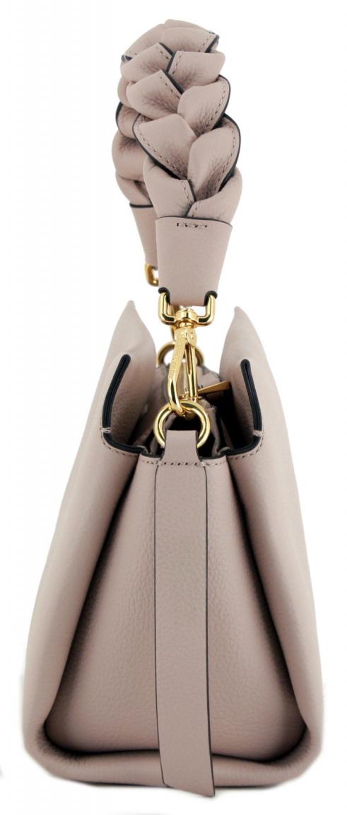 Coccinelle Boheme Small Skin Ledertasche Flechthenkel hellbraun