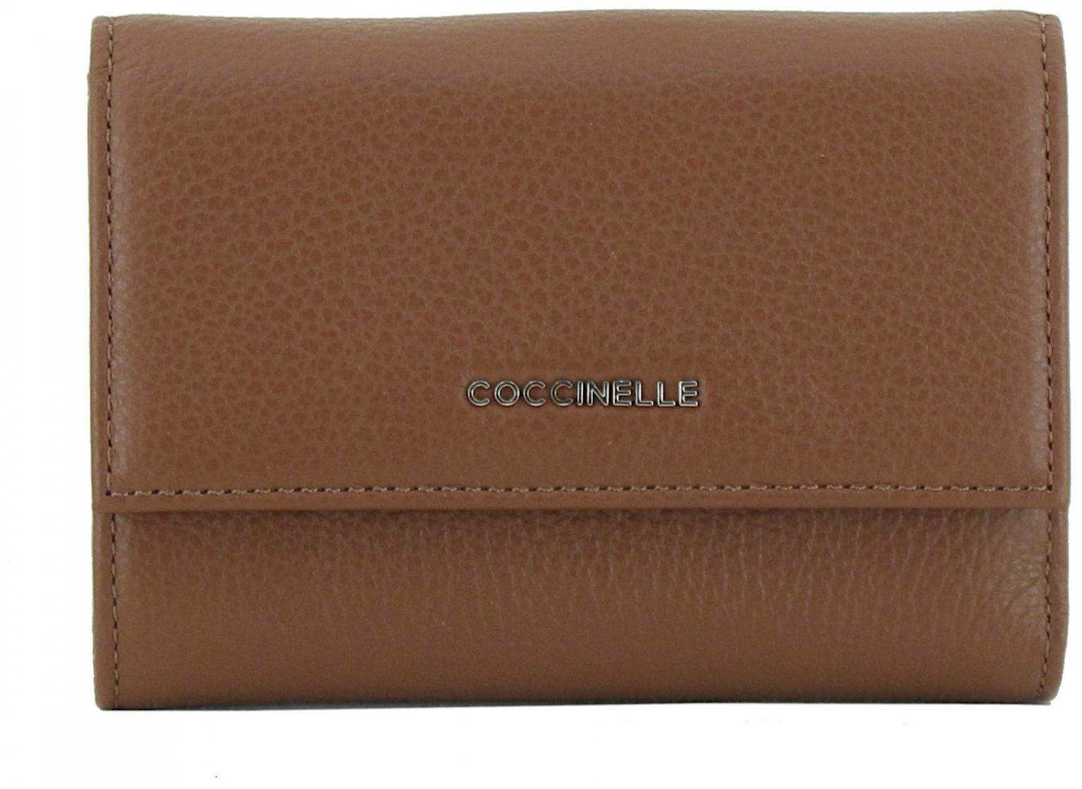 Coccinelle Geldtasche weinrot Metallic Soft Medium Ribes