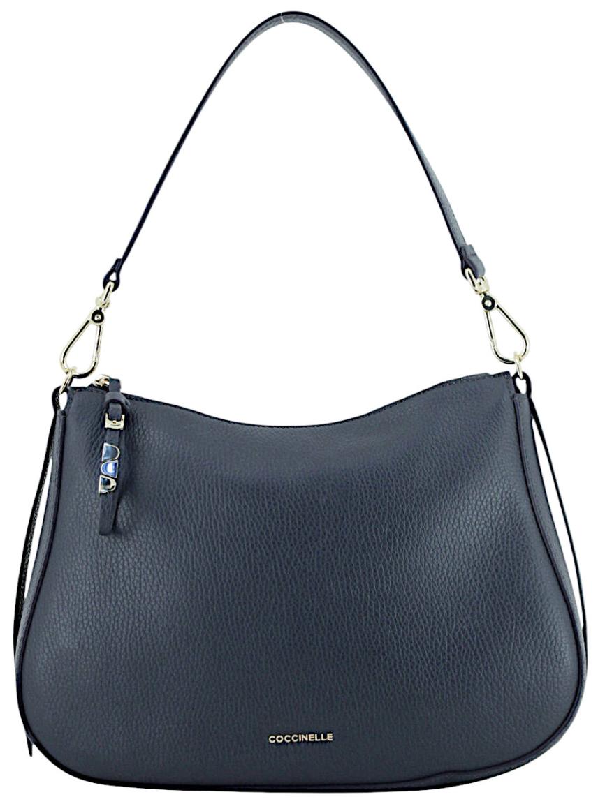 Coccinelle Nory Schultertasche Leder Noir - Schwarz