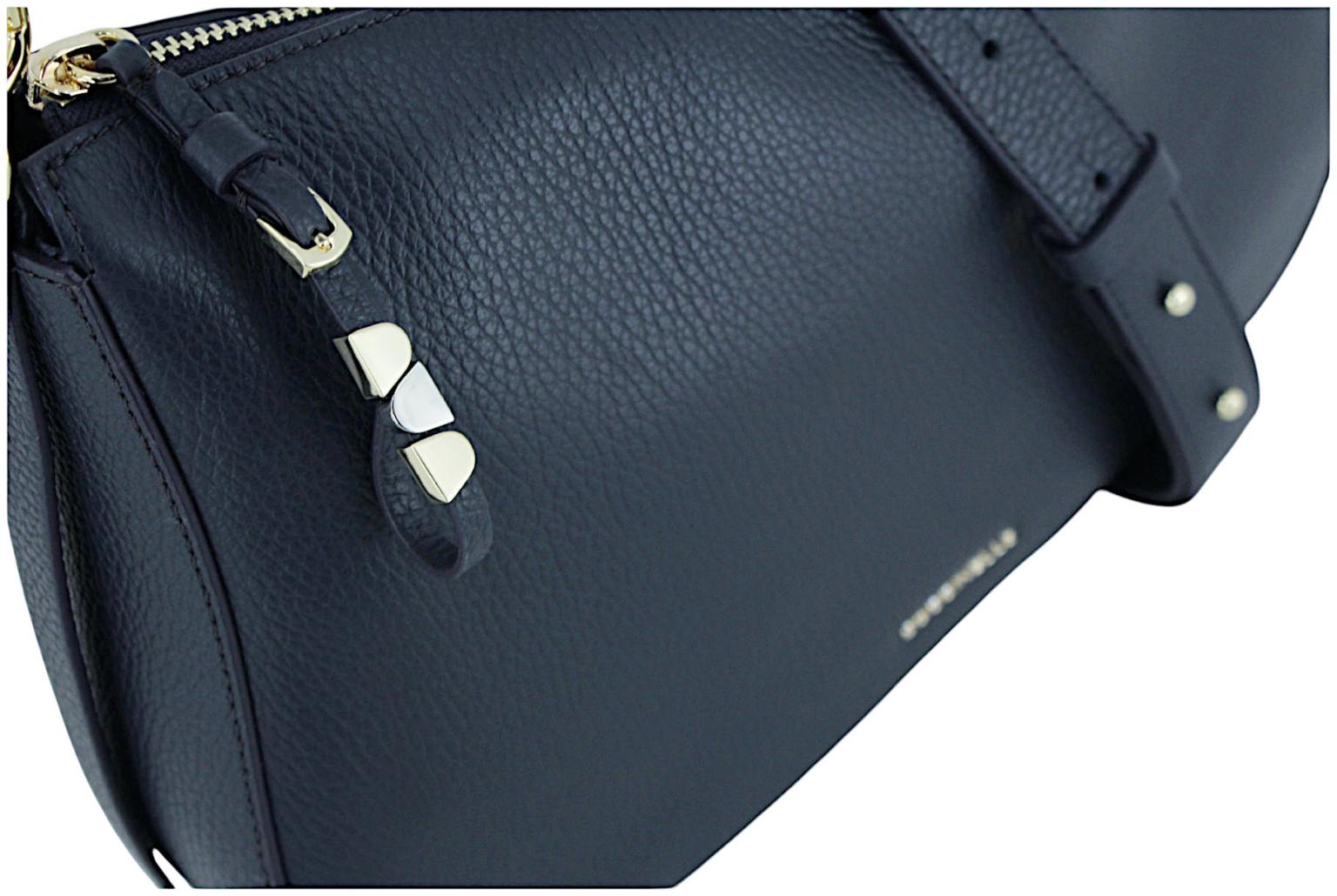 Coccinelle Nory Schultertasche Leder Noir - Schwarz