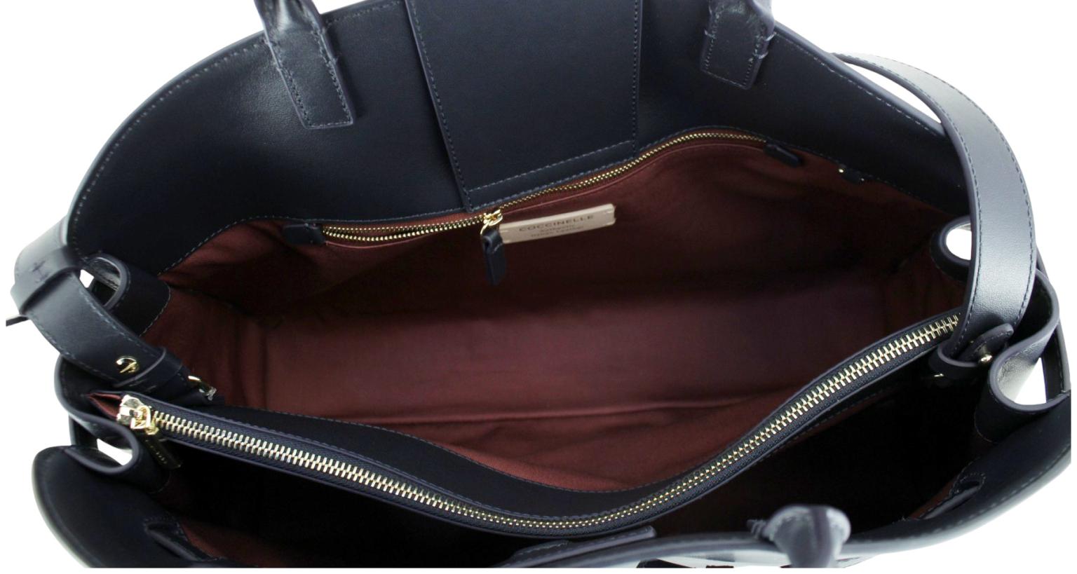 Coccinelle Sabine Suede Henkeltasche Velours Warm Taupe