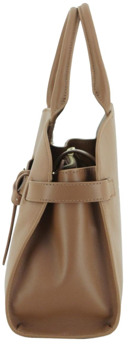 Coccinelle Sabine Suede Kurzgrifftasche Velours Warm Taupe