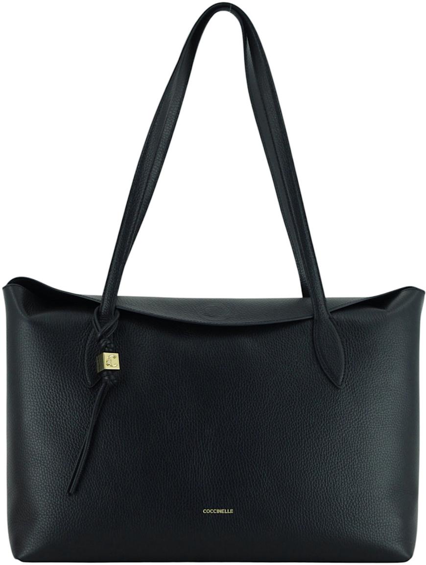 Coccinelle Thess Shoppertasche Leder Noir - Schwarz