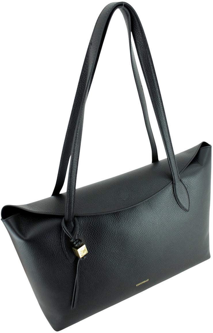 Coccinelle Thess Shoppertasche Leder Noir - Schwarz