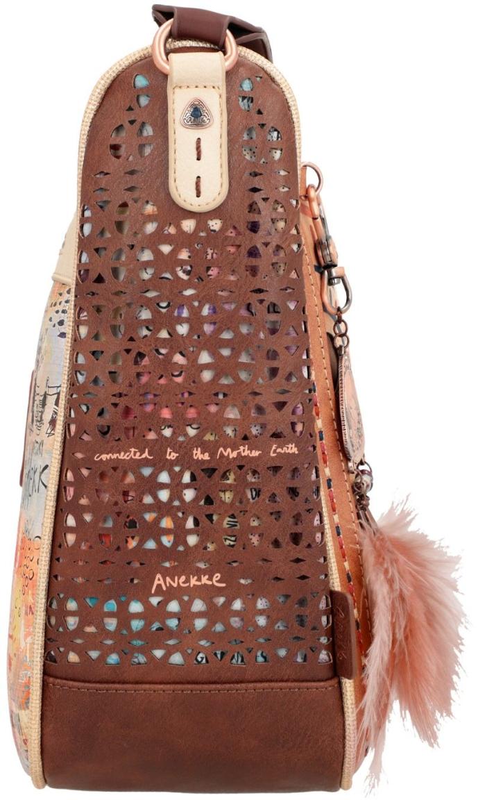 Crossbody Bag Anekke Menire Tribe bestickt Cutouts braun bunt