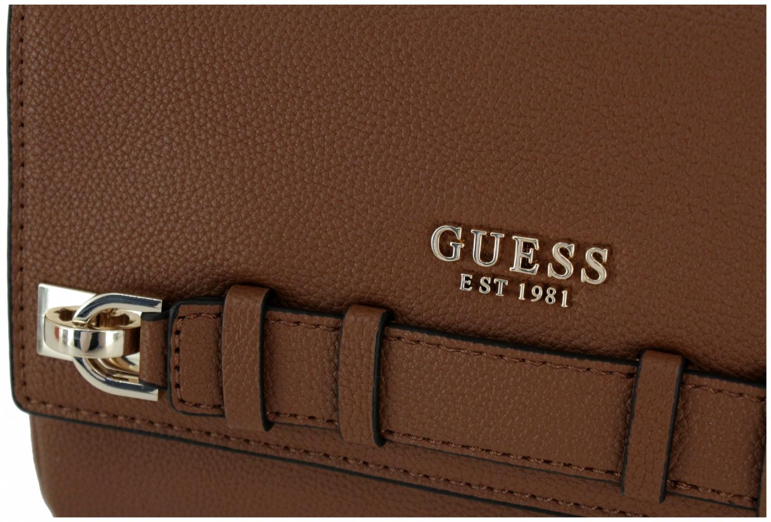 Crossbody Bag dunkelrot Überschlag Guess Gregoria Red