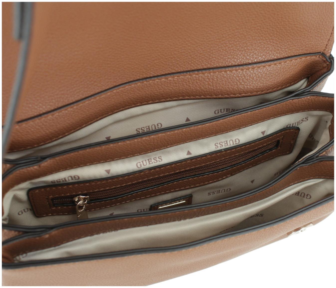 Crossbody Bag dunkelrot Überschlag Guess Gregoria Red