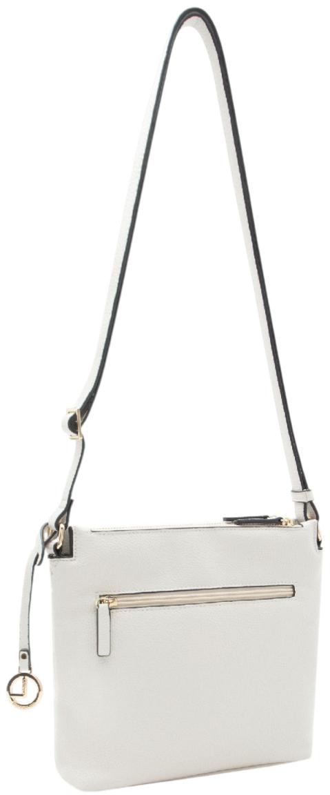 Crossover Bag schmal L.Credi hellgrau Ella vegan