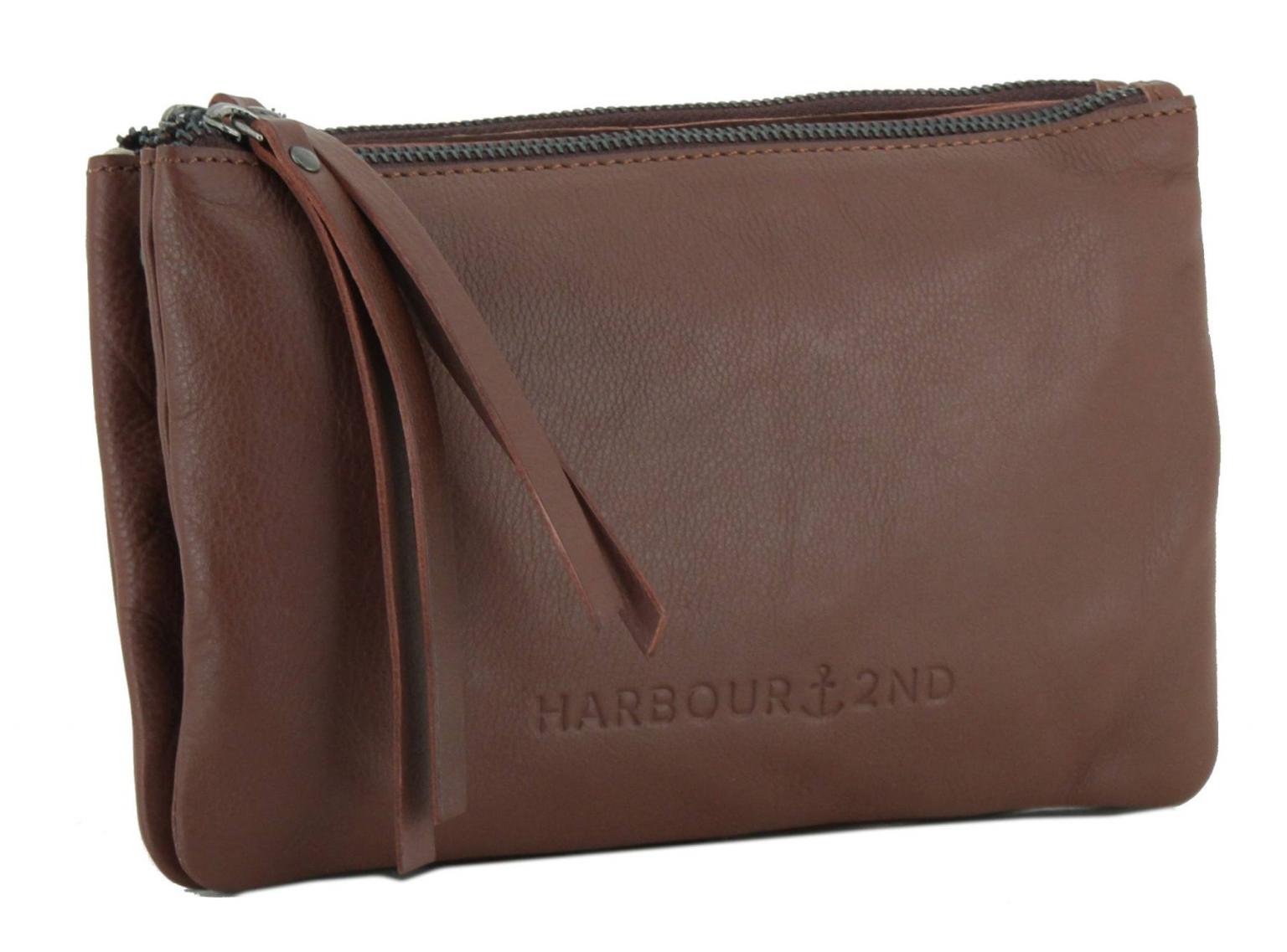Crossover Tasche Harbour2nd Enya Cognac Braun Webgurt