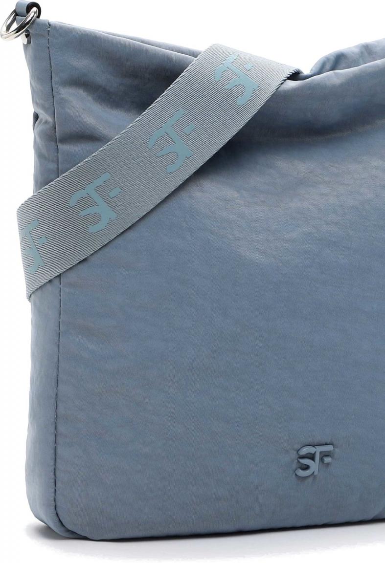 Crossovertasche Abby Suri Frey Denim schimmerndes Nylon nachhaltig