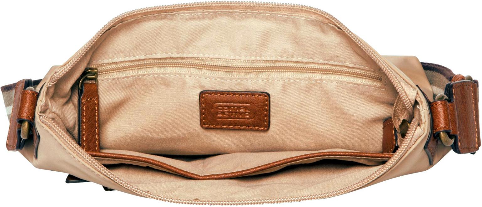 Crossovertasche Damen im Safarilook Bari Beige Camel Active