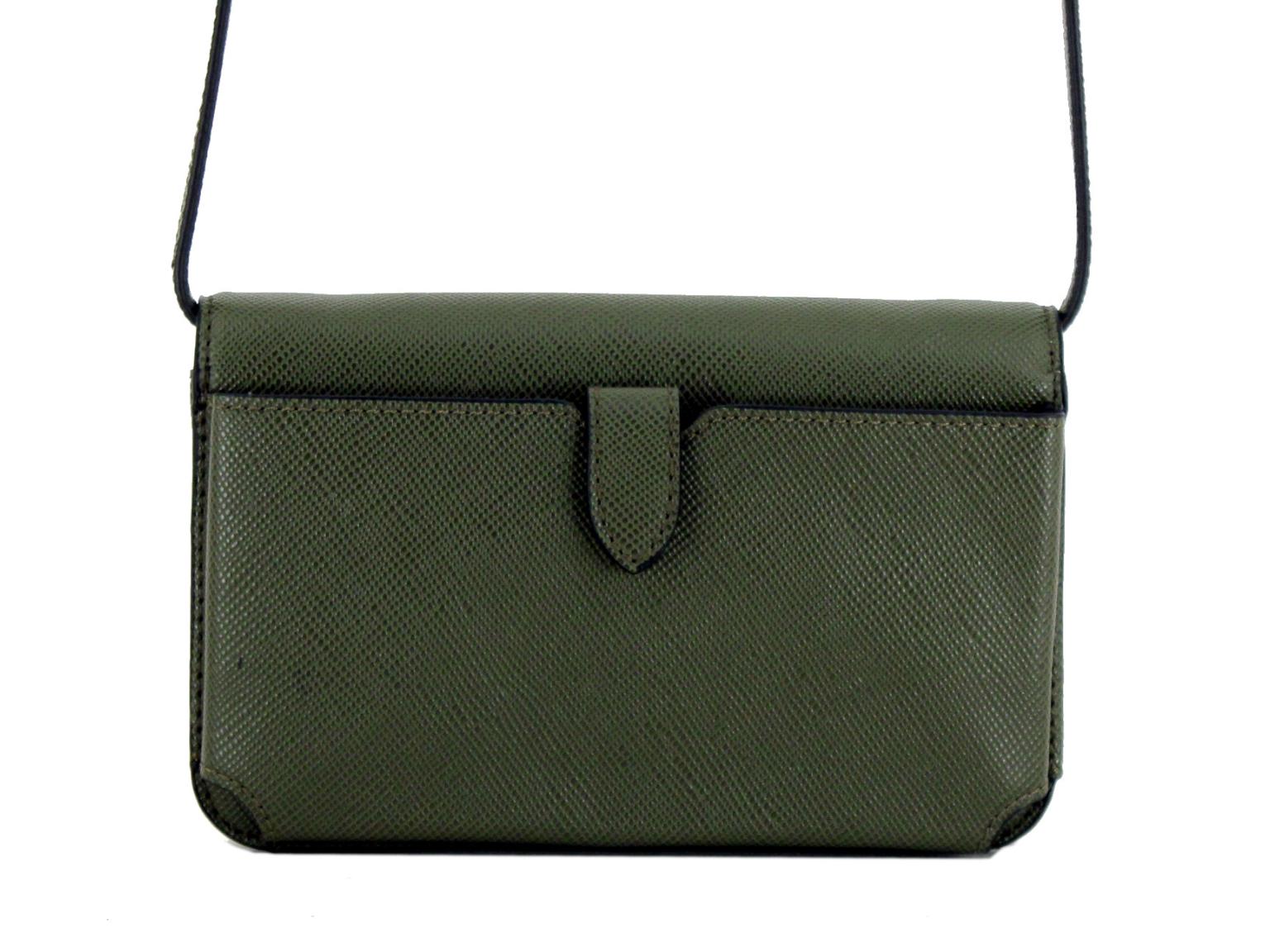 Crossovertasche Guess Laurel SLG Olive grün Handyfach
